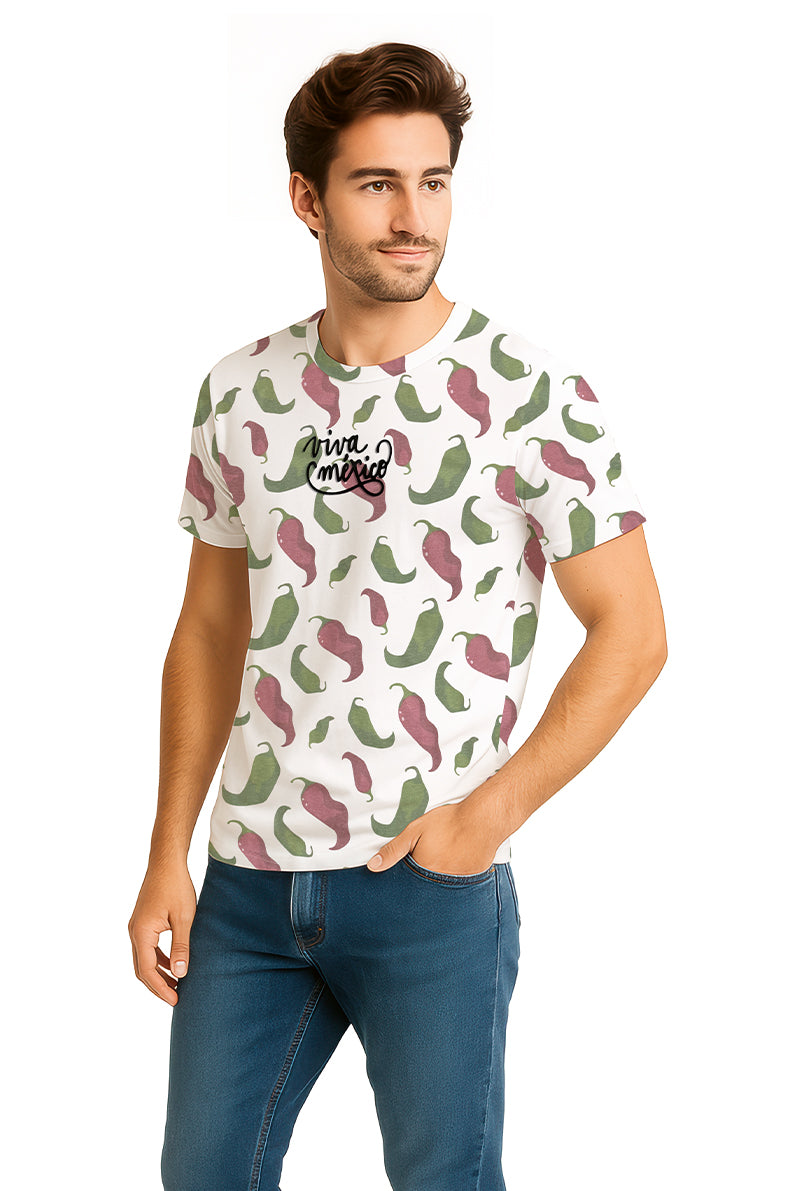 Playera Caballero MC / "VIVA MEXICO" (9097715974367)