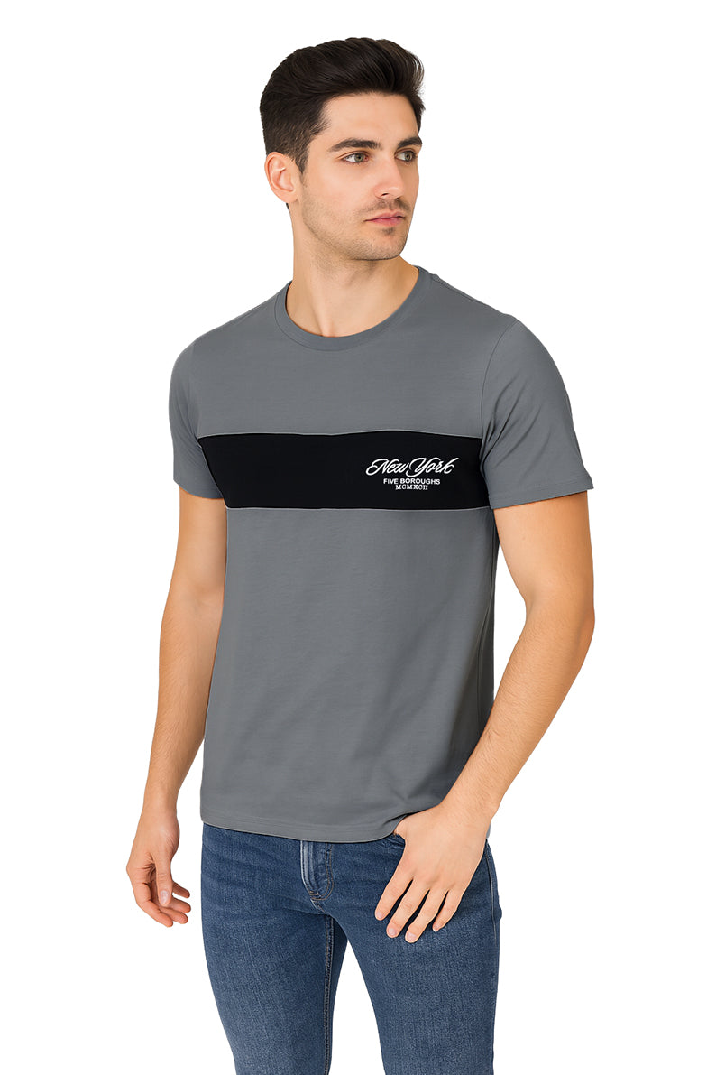 Playera Caballero MC / FIVE  RATA/NEGRO (9148133343455)