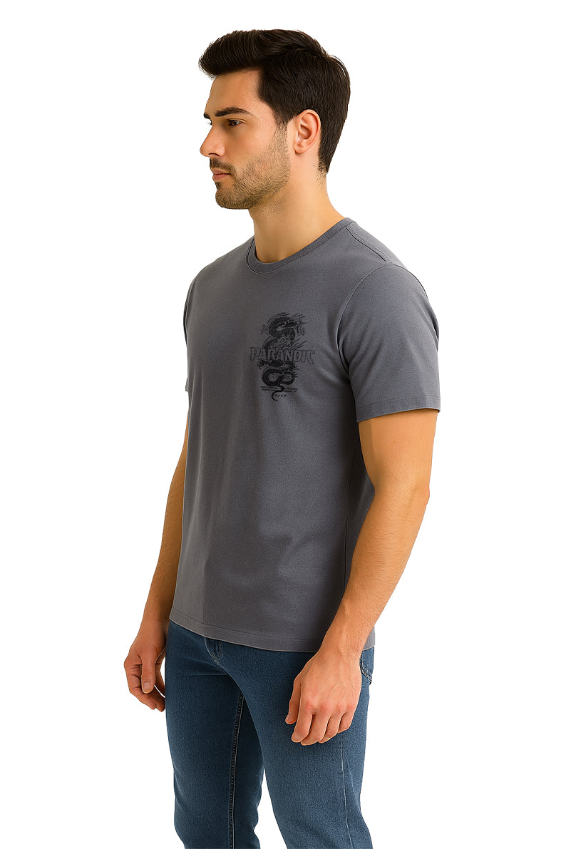 Playera Caballero MC / CHAOTIC  RATA/GRIS (9152902987999)