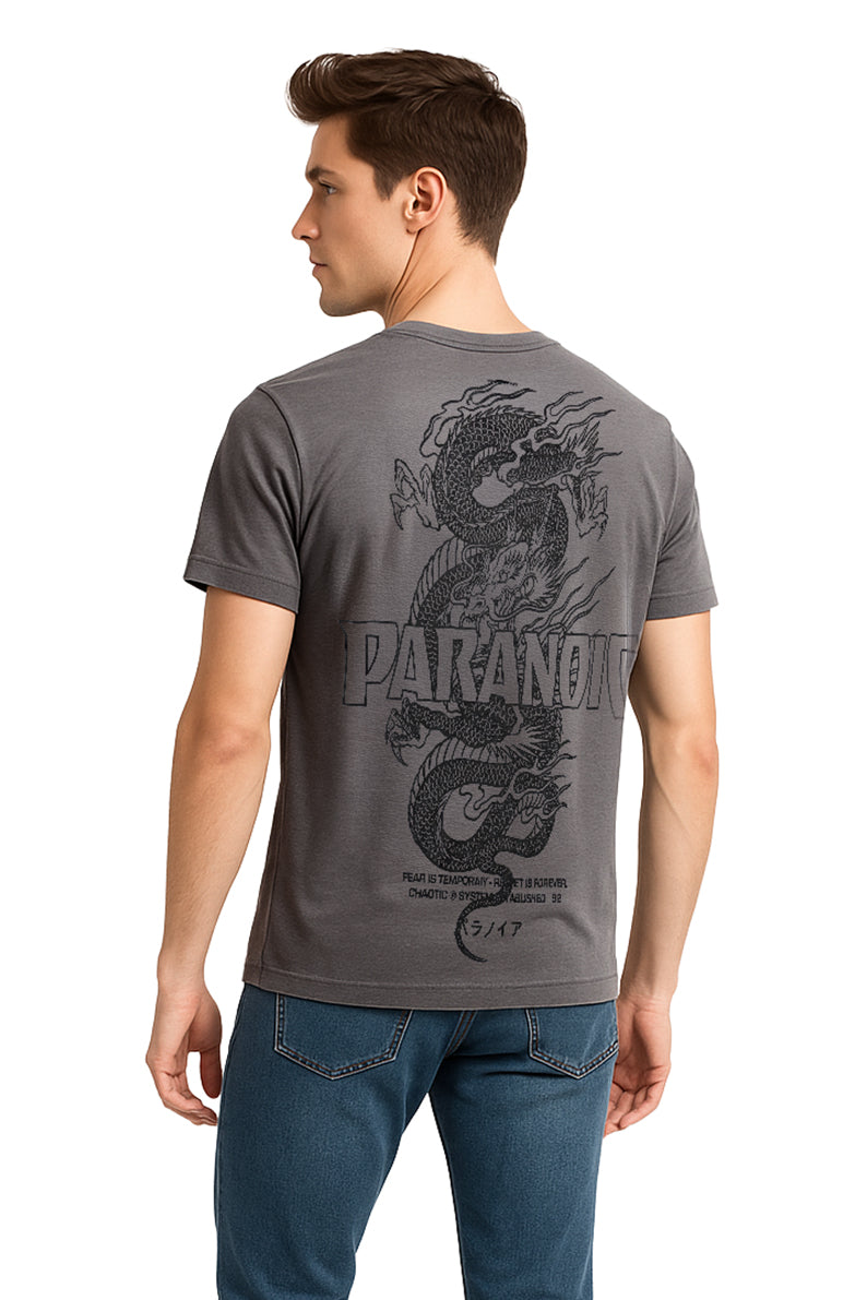 Playera Caballero MC / CHAOTIC  RATA/GRIS (9152902987999)