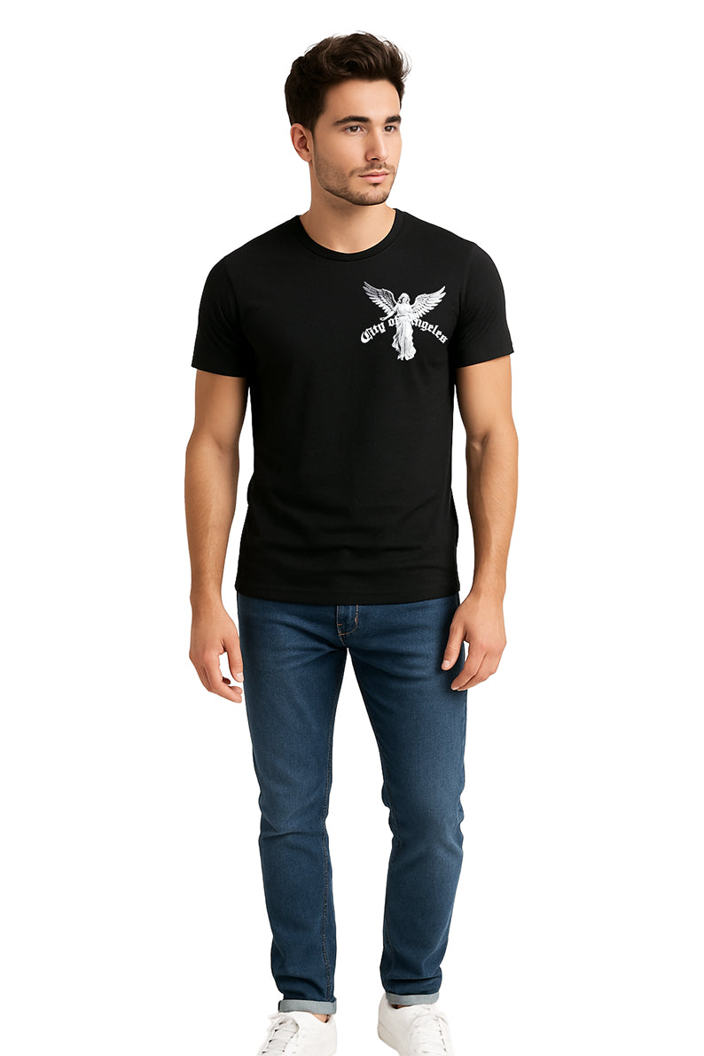 Playera Caballero MC / CITY NEGRO