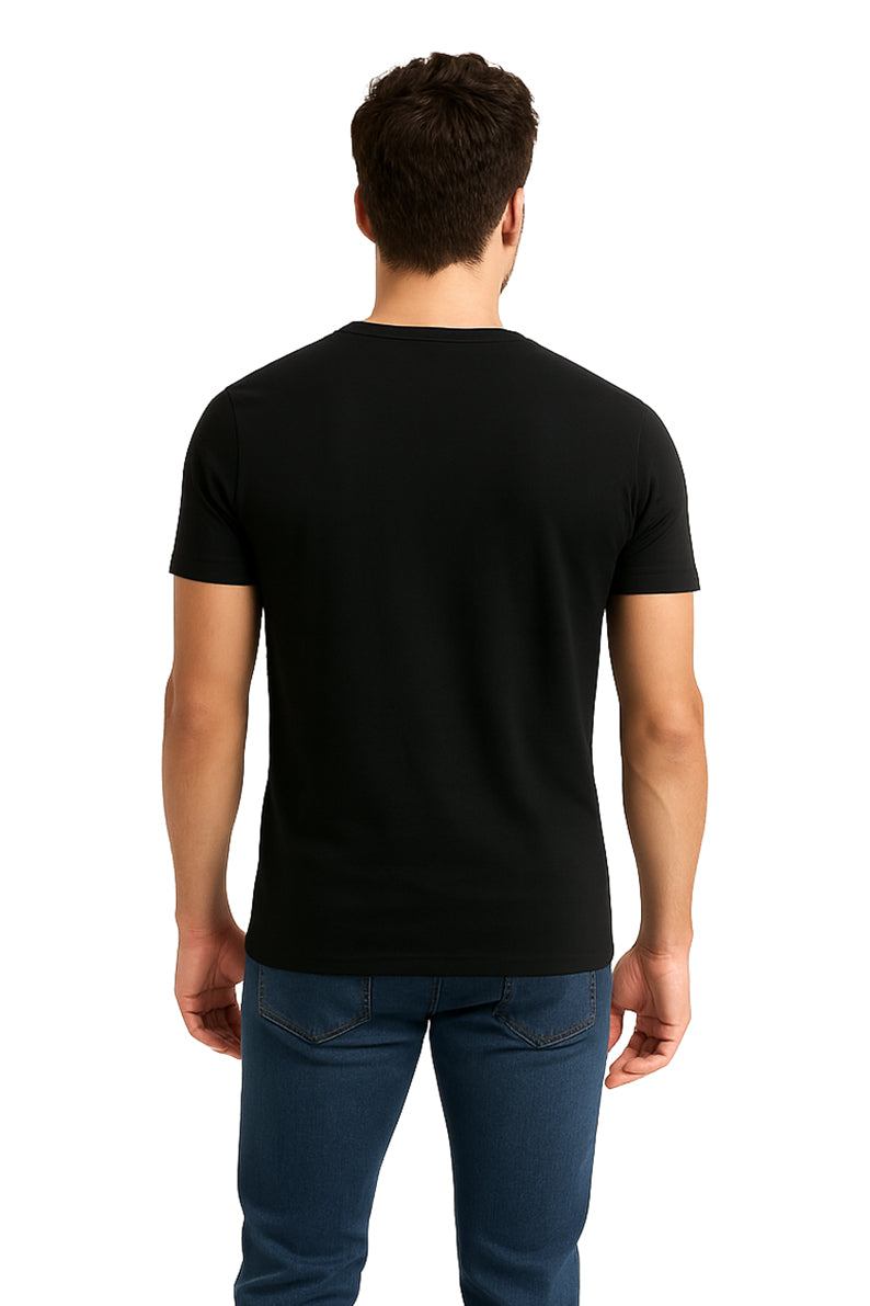 Playera Caballero MC / COLMILLOS  NEGRO