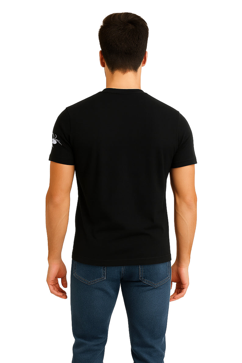 Playera Caballero MC / TELARAÑA  NEGRO