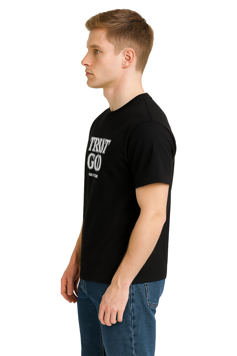 Playera Caballero MC / TRUST GOOD NEGRO
