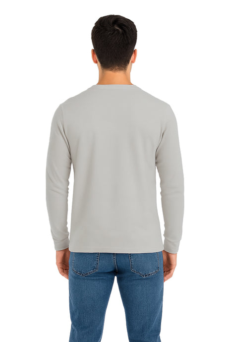 Playera Caballero ML / BOLSA GRIS