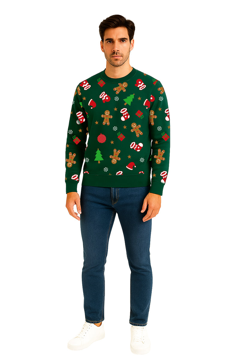 SUDADERA NAVIDEÑA VERDE