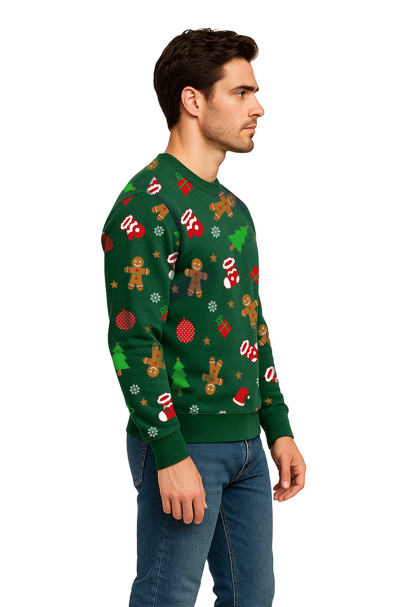 SUDADERA NAVIDEÑA VERDE