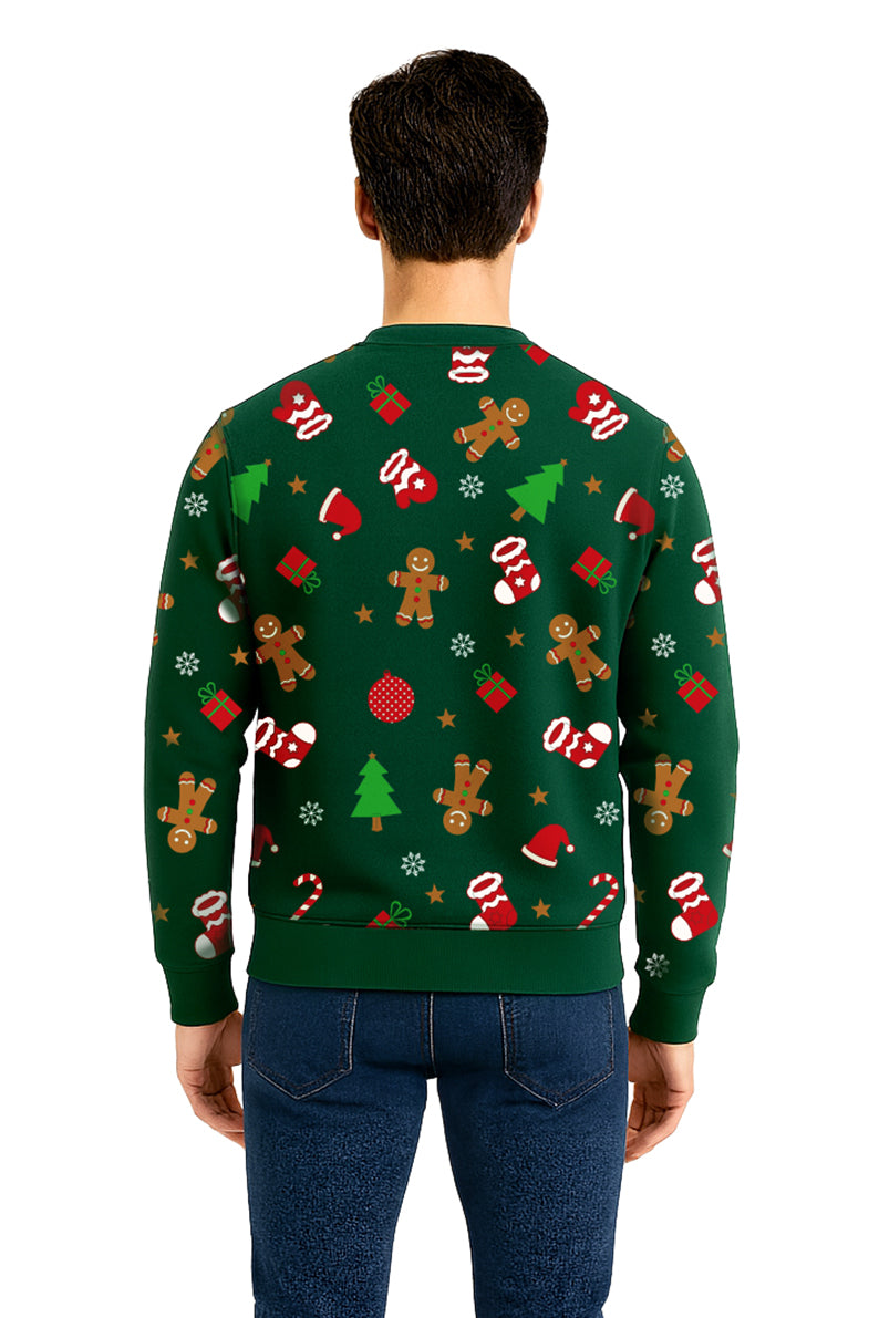 SUDADERA NAVIDEÑA VERDE