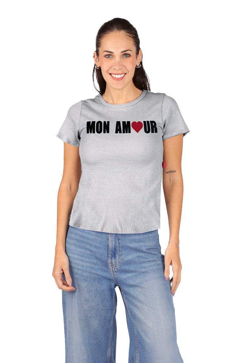 Playera Dama MC / AMOUR JASPE (8905383510239)