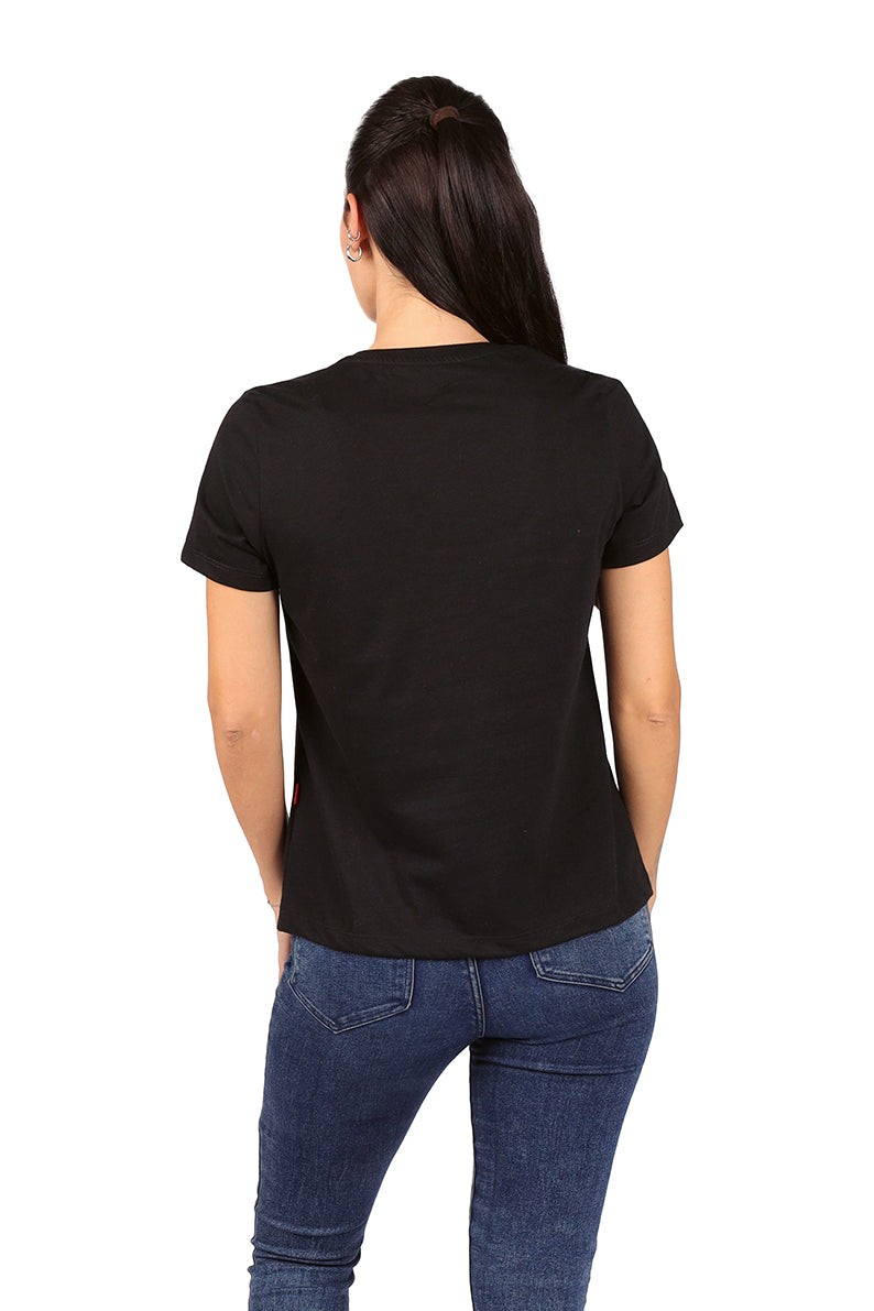 Playera Dama MC / DELICATE NEGRO (9028765253855)