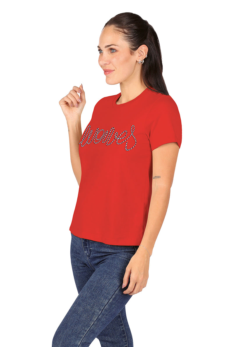 Playera Dama MC / WAVES ROJO (9028781211871)