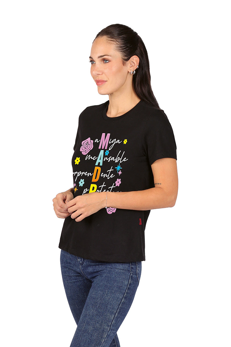 Playera Dama MC / MADRE NEGRO (9028795793631)