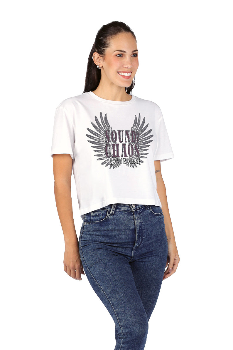 Playera Dama MC / WINGS BLANCO (9028806869215)