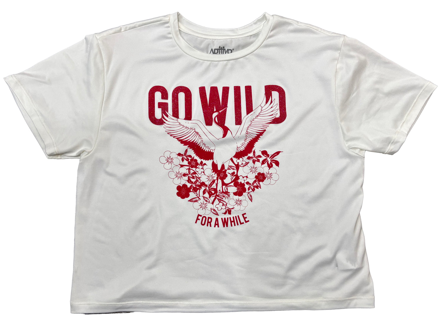 Playera Dama MC / GO WILD  BLANCO (9042739986655)