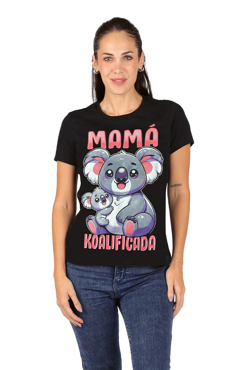 Playera Dama MC / KOALA NEGRO (9028824203487)