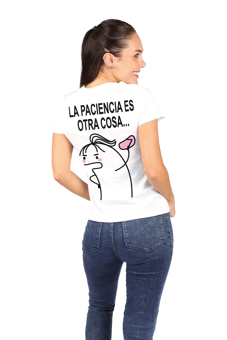 Playera Dama MC / AMOR DE MAMÁ HUESO (9028833968351)