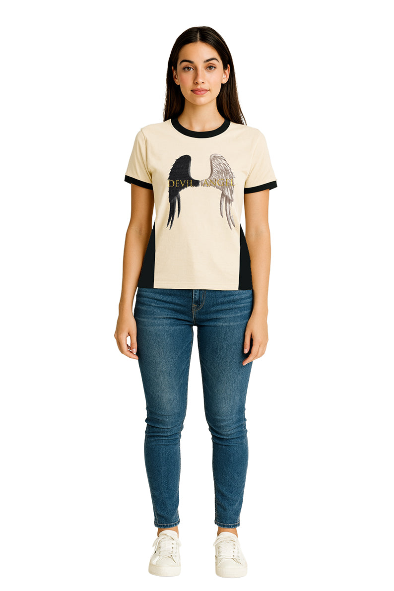 Playera Dama MC / DEVIL ANGEL (9113630572767)