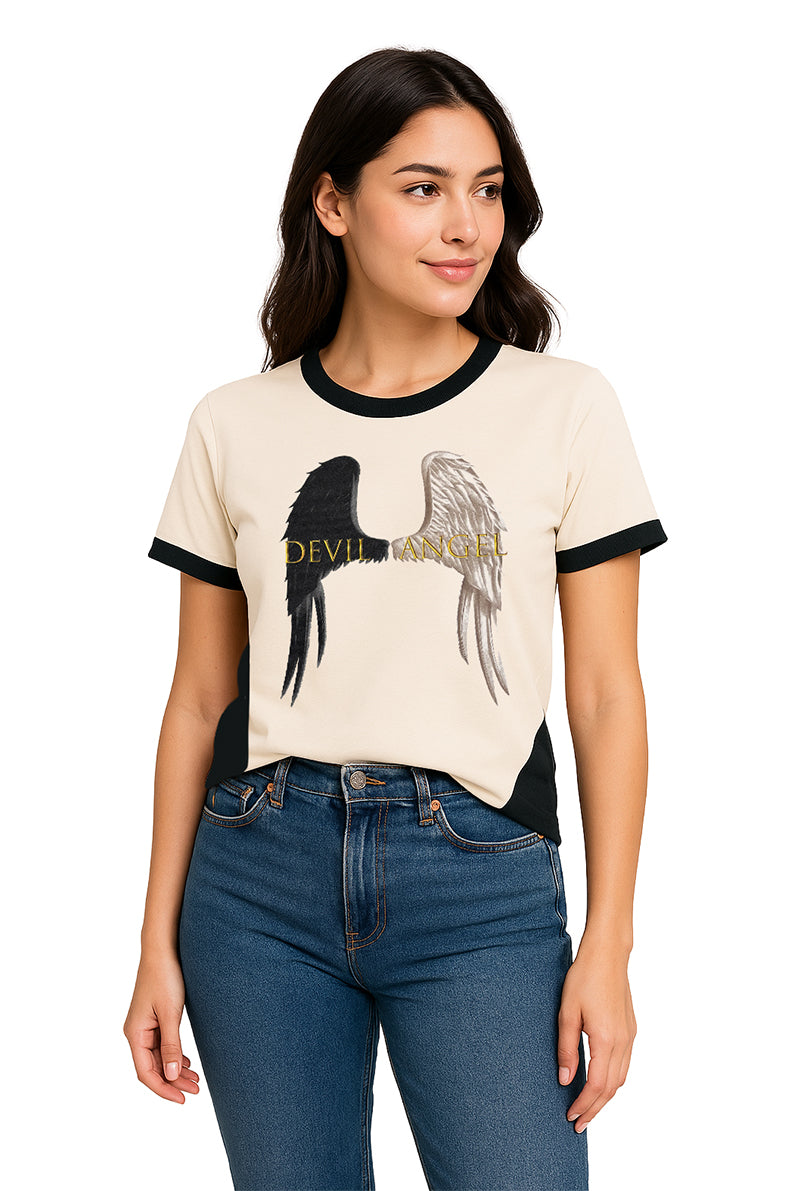 Playera Dama MC / DEVIL ANGEL (9113630572767)
