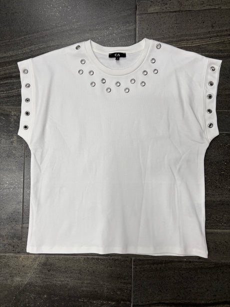 PLAYERA DAMA MC / CUELLO V MANGA LARGA OFFWHITTE (9079595335903)