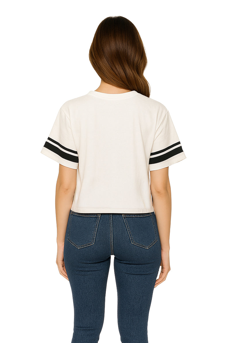 Playera Dama MC / EST.1992 HUESO/NEGRO (9148118335711)