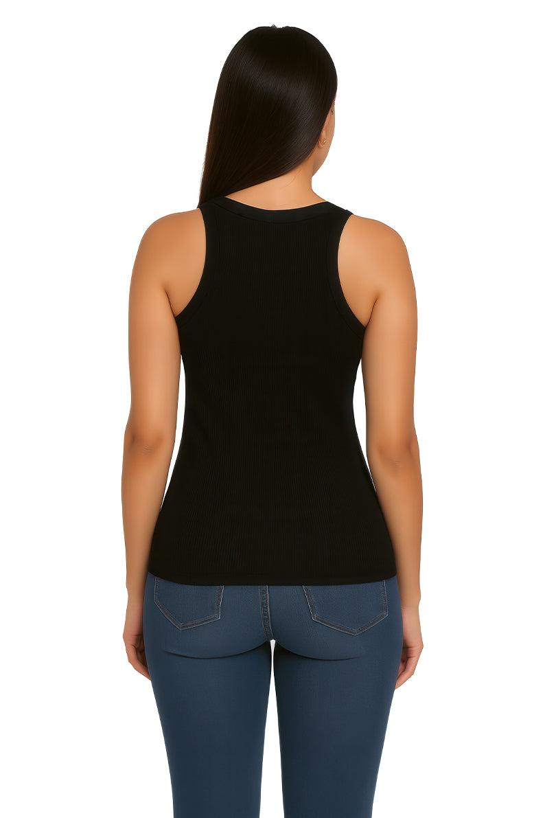 Tank Top Dama  / BESO PATRIO  NEGRO (9095539851487)