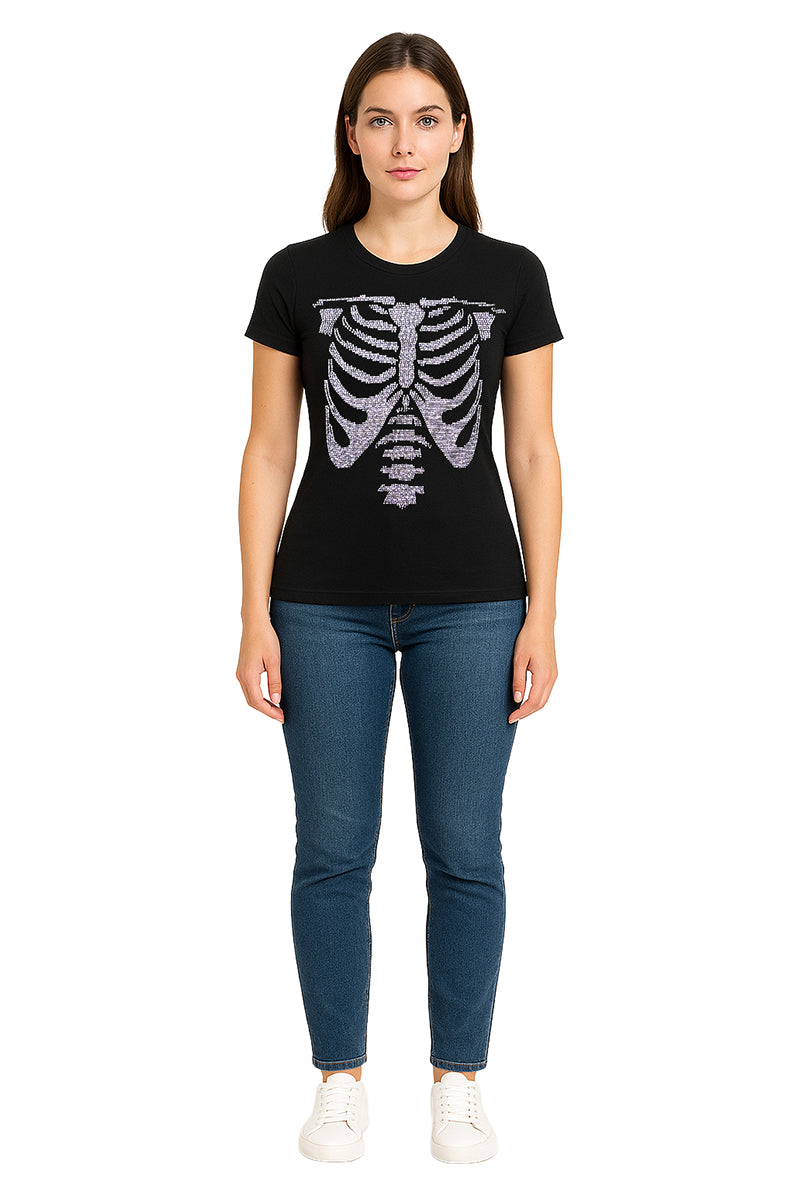 Playera Dama MC / ESTERNON NEGRO