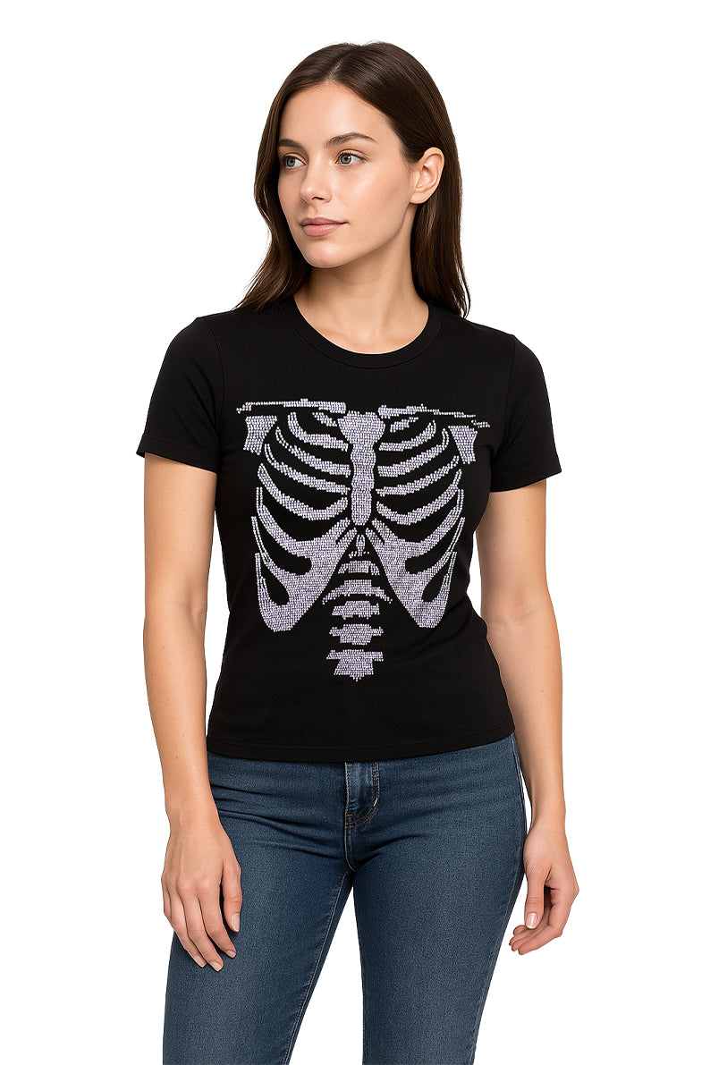 Playera Dama MC / ESTERNON NEGRO