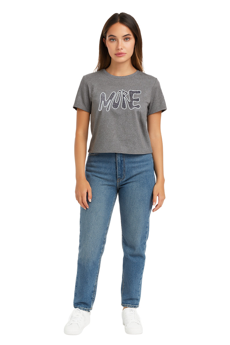 Playera Dama MC / MORE  JASPE