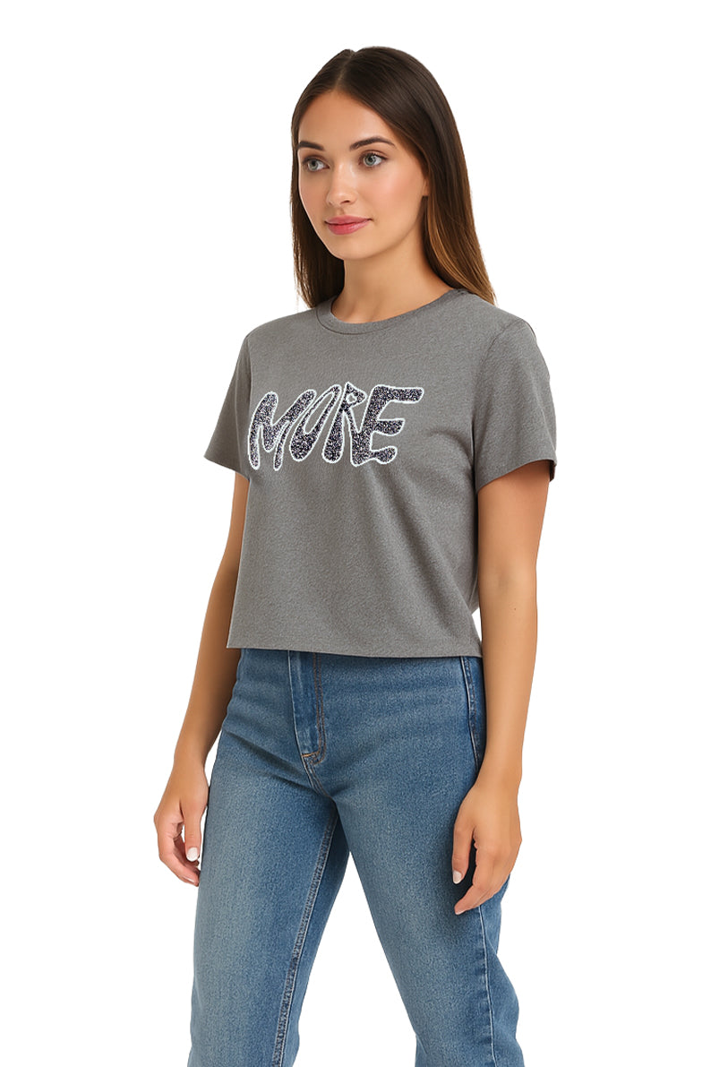 Playera Dama MC / MORE  JASPE