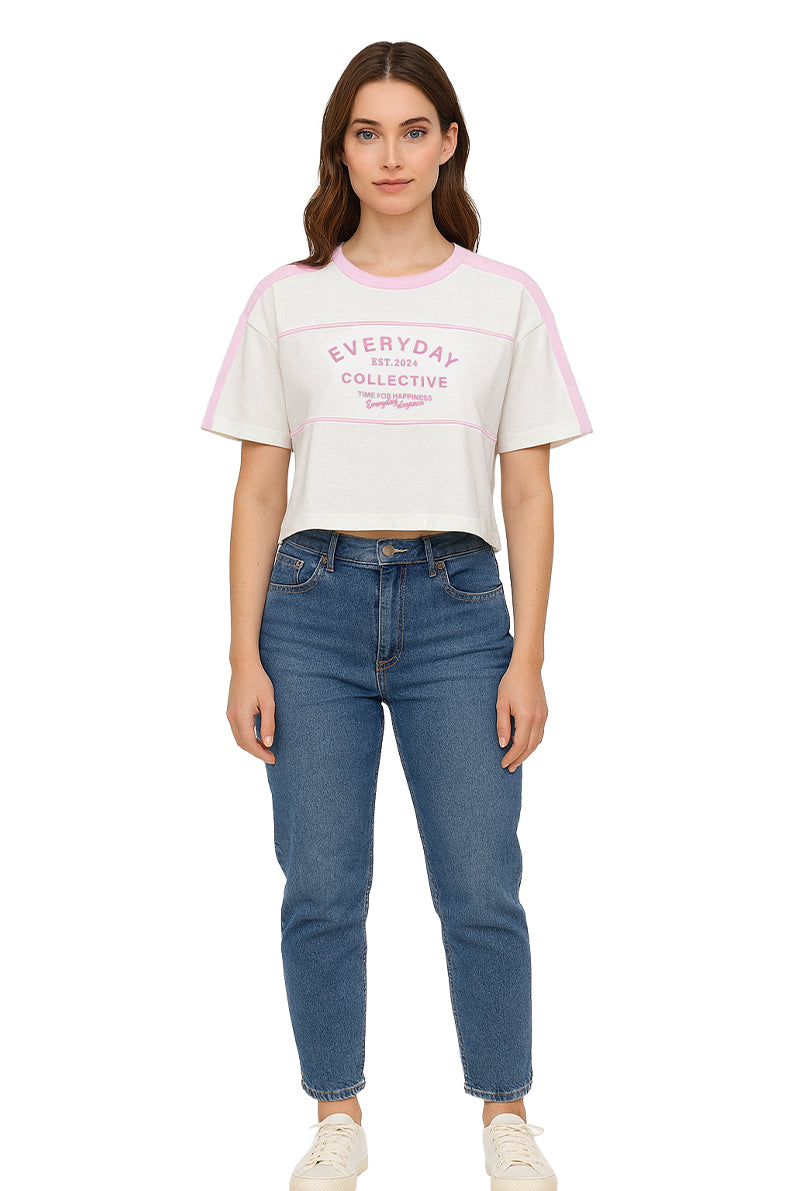 Playera Dama MC / COLLECTIVE HUESO/ROSA