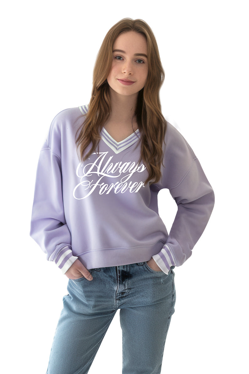 Sudadera Dama ML / ALWAYS FOREVER LILA (9028816994527)
