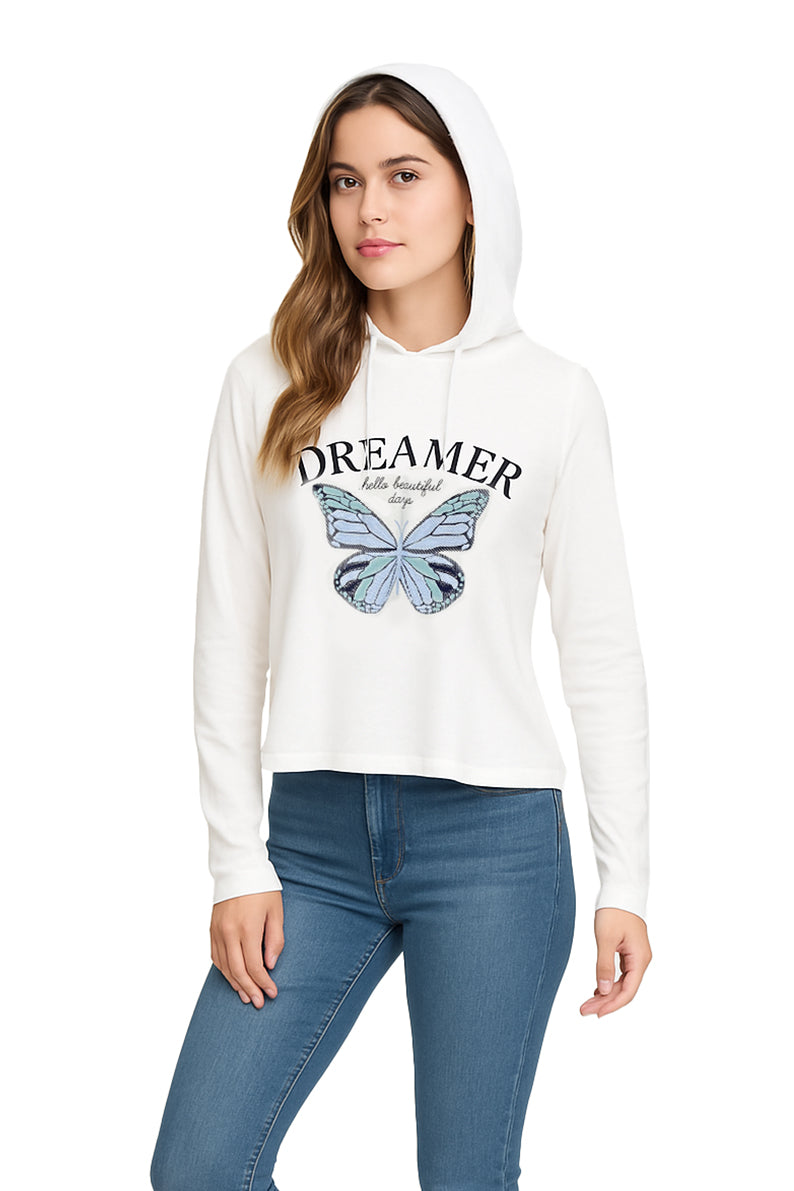 Sudadera Dama ML / DREAMER  BLANCO (9095720272095)