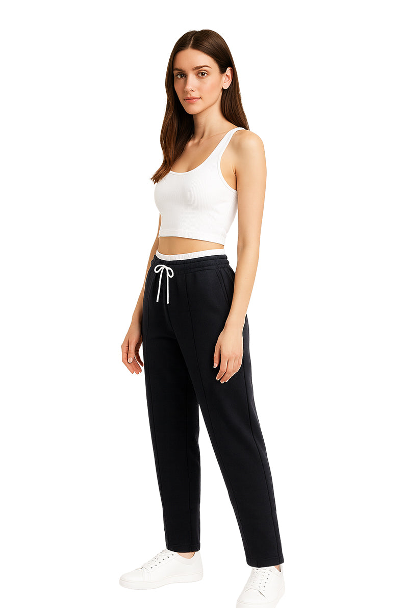 Jogger Dama / DOBLE PRETINA NEGRO/BLANCO