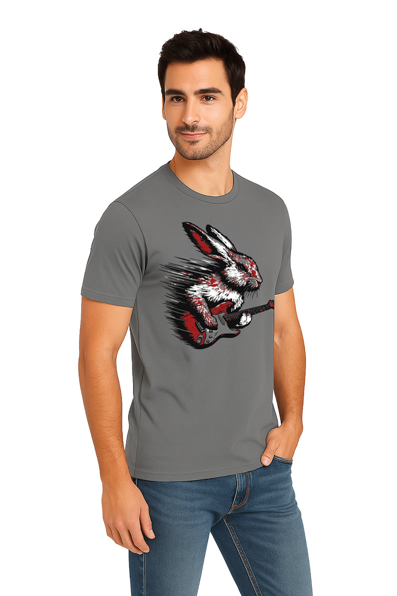 Playera Caballero MC / CONEJO GRIS