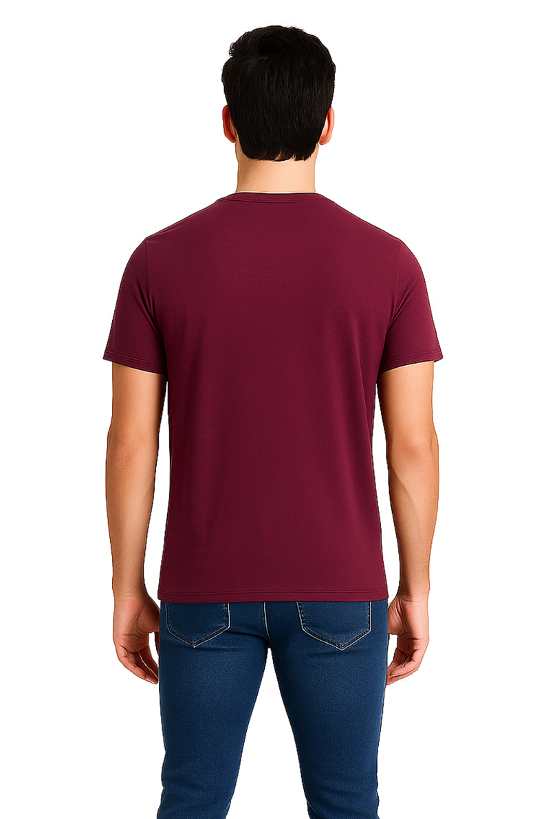 Playera Caballero MC / CORAZON COREANO CARMIN