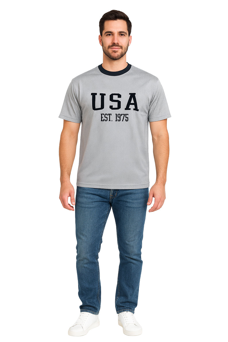 Playera Caballero MC / MANHATTAN GRIS