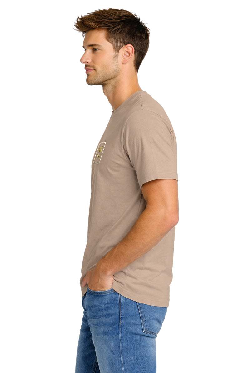 Playera Caballero MC / ONLY BEIGE