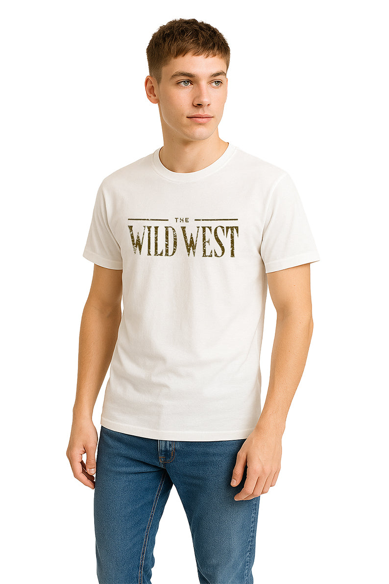 Playera Caballero MC / WILD WEST BLANCO