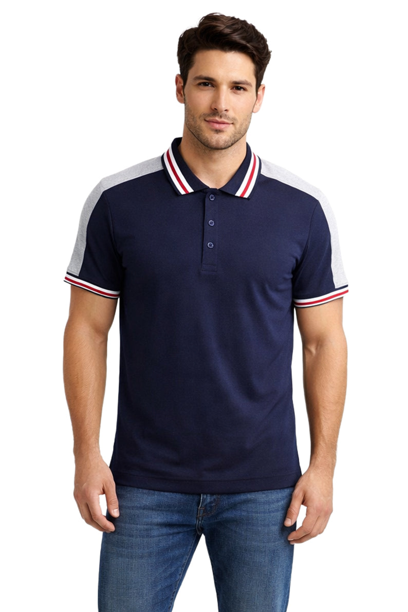 Polo Cortes Hombros Mar
