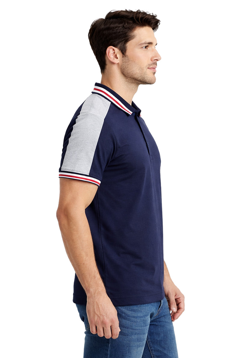 Polo Cortes Hombros Mar