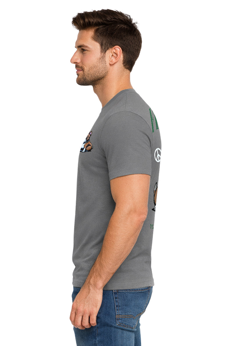 Playera Caballero MC / PERRO BOXER GRIS