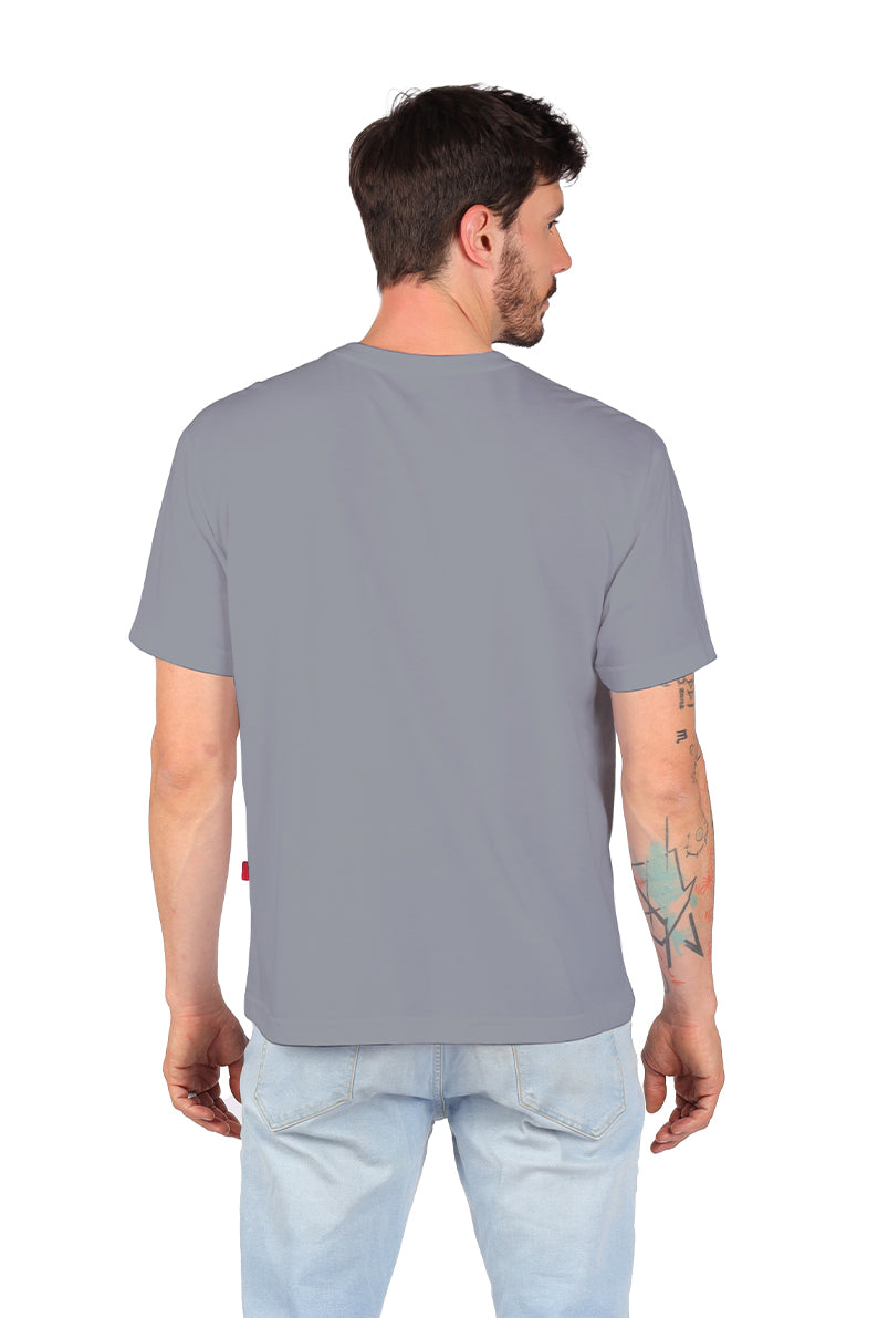 Playera Caballero MC / BASICA CUELLO REDONDO PERLA/GRIS (9001784148191)