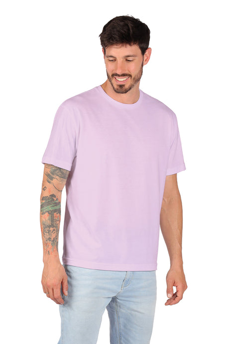 Playera Caballero MC / BASICA CUELLO REDONDO  ZARA/ROSA (9001753477343)