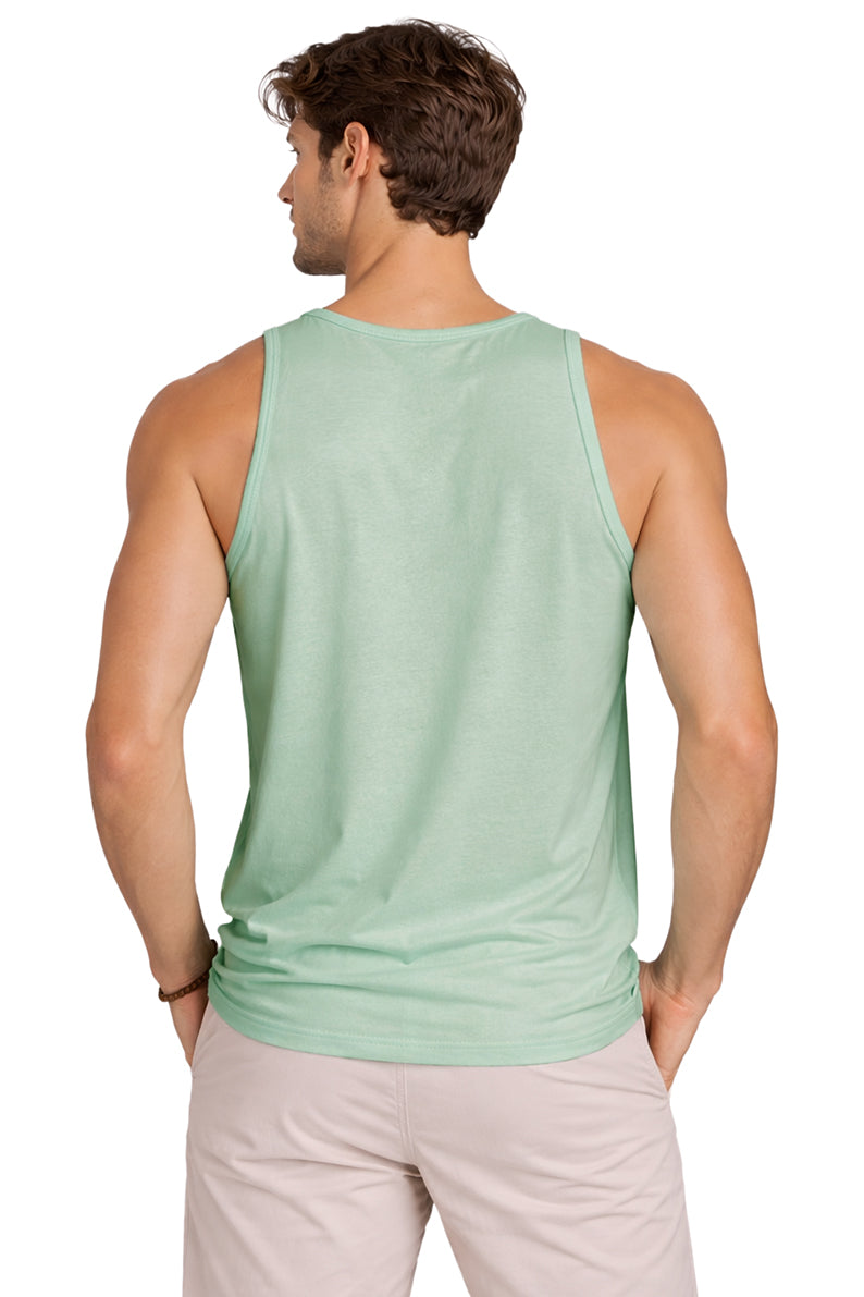 Tank Top Básica Aqua/Cray