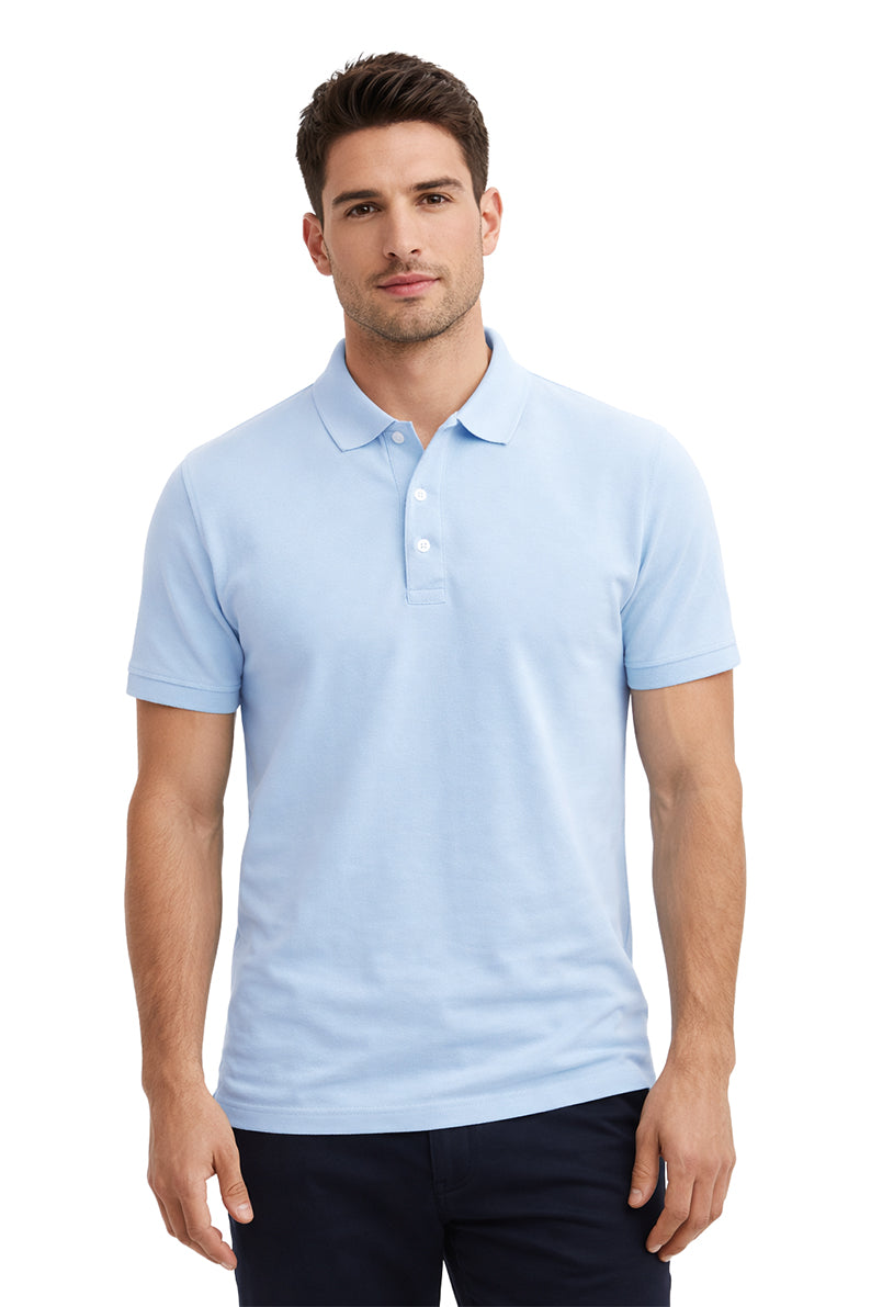 Polo Pique Caballero / POLO BASICA BLUE/FINCH