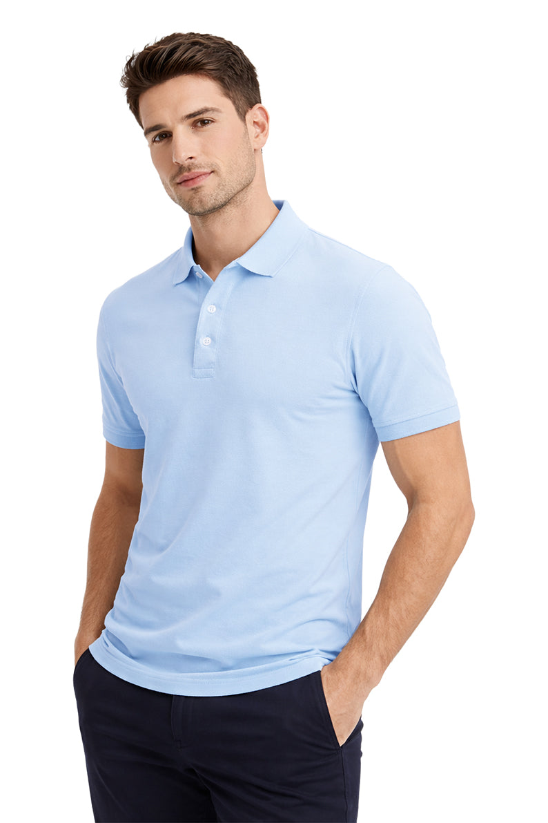 Polo Pique Caballero / POLO BASICA BLUE/FINCH