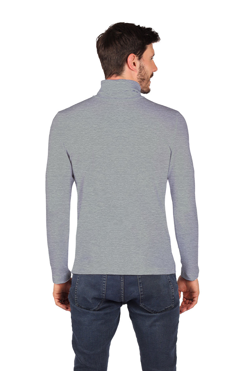 Playera Caballero ML / Básico Cuello Ruso JASPE (8814095007967)