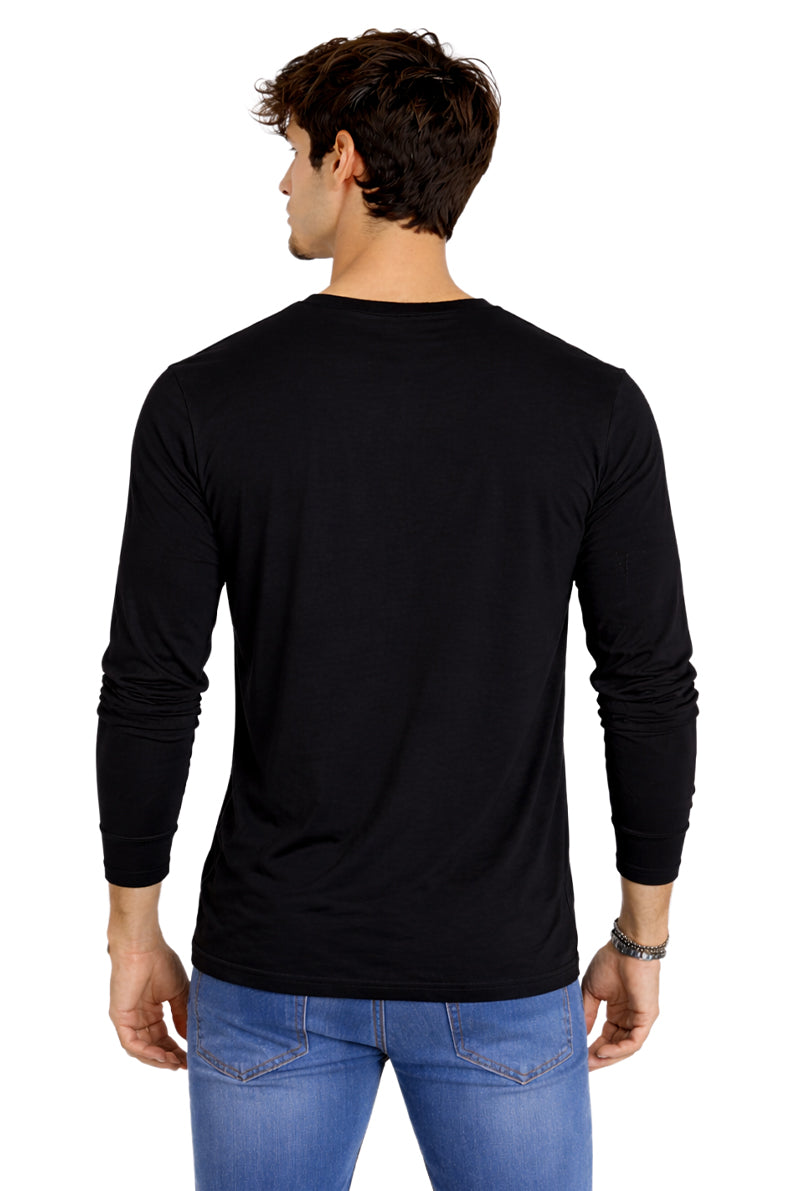 Playera Para Caballero Ml Negro