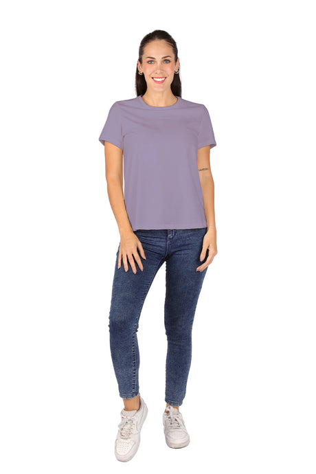 Playera Dama CHF MC  / BASICA CUELLO REDONDO LAVANDA (9003593760991)
