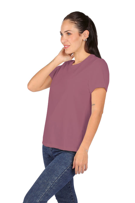 Playera Dama CHF MC  / BASICA CUELLO REDONDO DUSTY/ROSE (9003588583647)